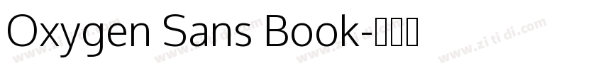 Oxygen Sans Book字体转换